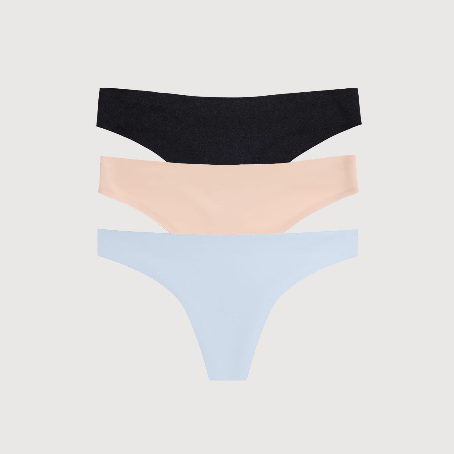 Simply Smooth No Show Thong 3 Pack