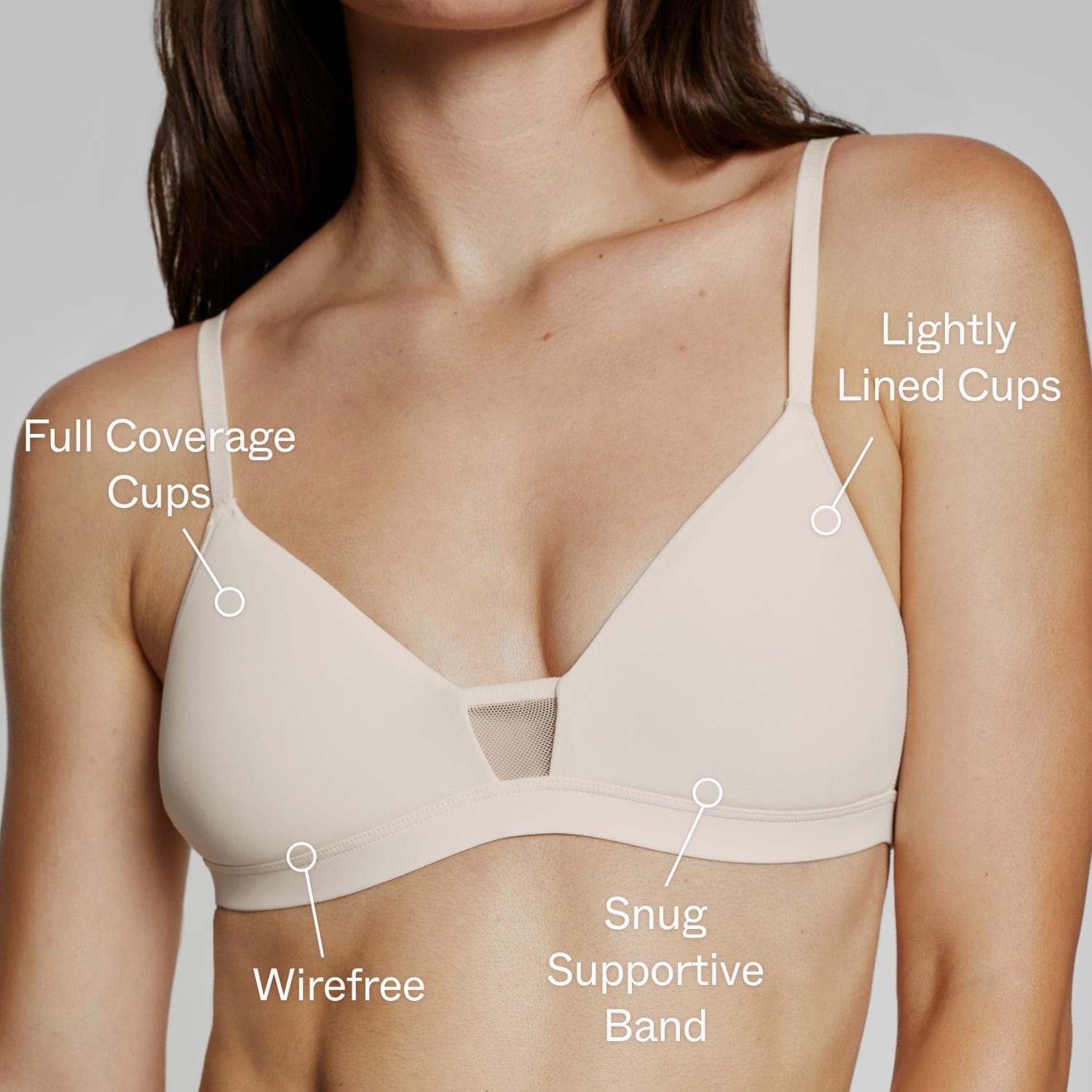 FeelGood Wirefree T-Shirt Bra Fawn