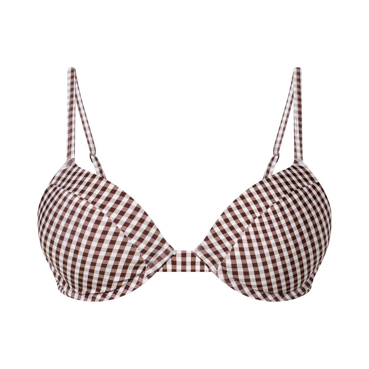 Lift Up Bikini Top Gingham