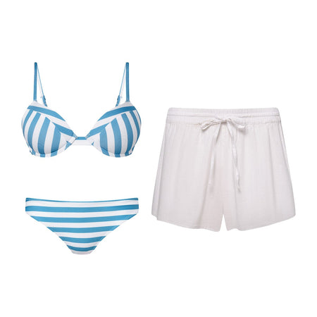 Lift Up & Classic Bikini & Short 3-Piece Swim Bundle