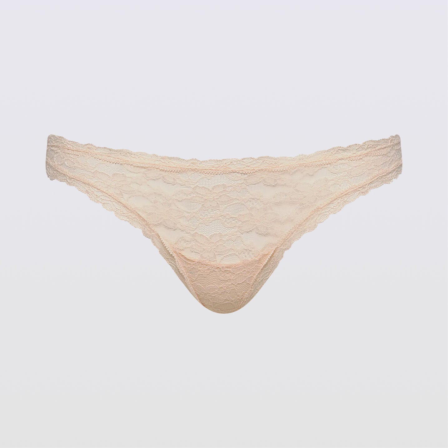 Effortless Lace Thong Sand