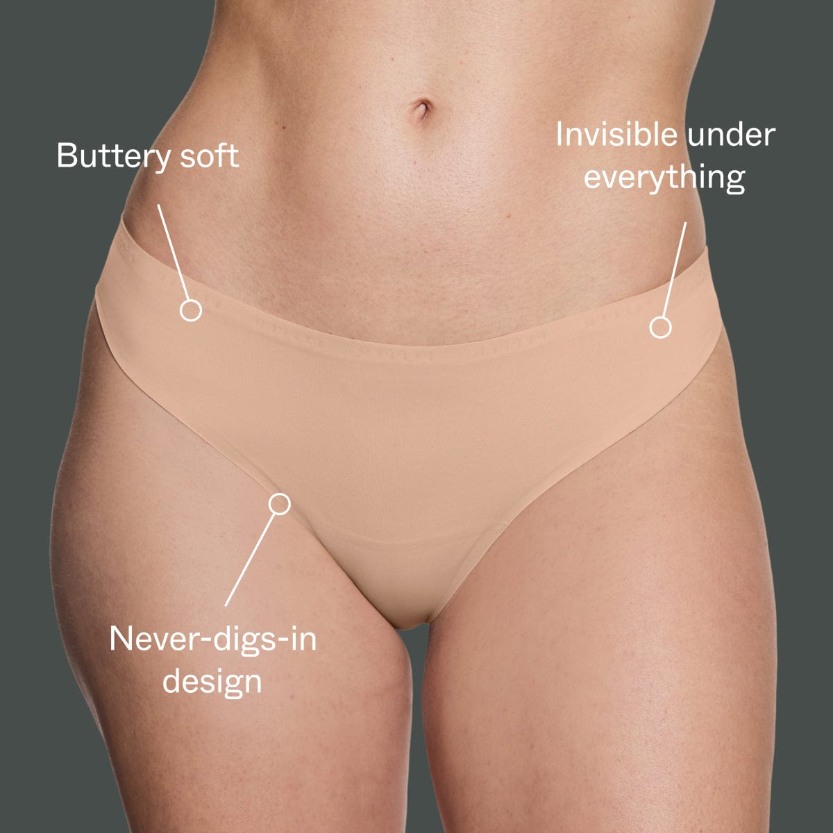 Simply Smooth No Show Thong Buff