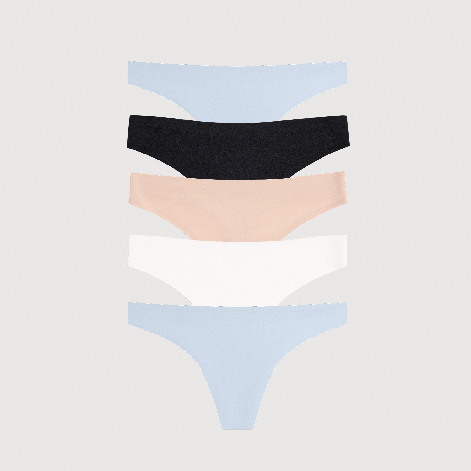 Simply Smooth No Show Thong 5 Pack