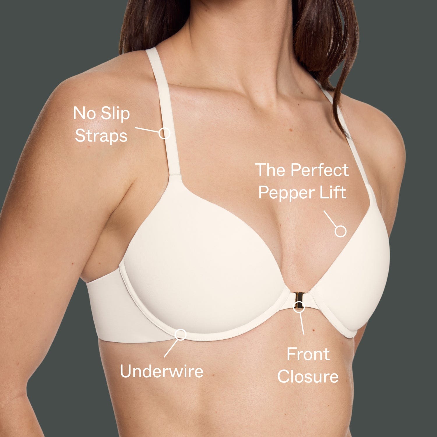 Racerback Lift Up Bra Black