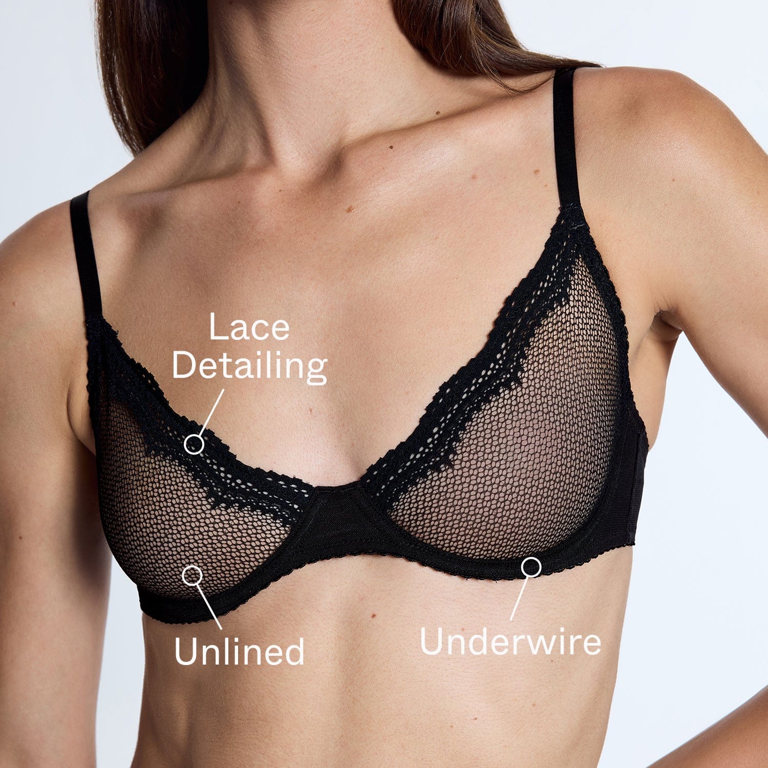 Signature Unlined Demi Bra Black
