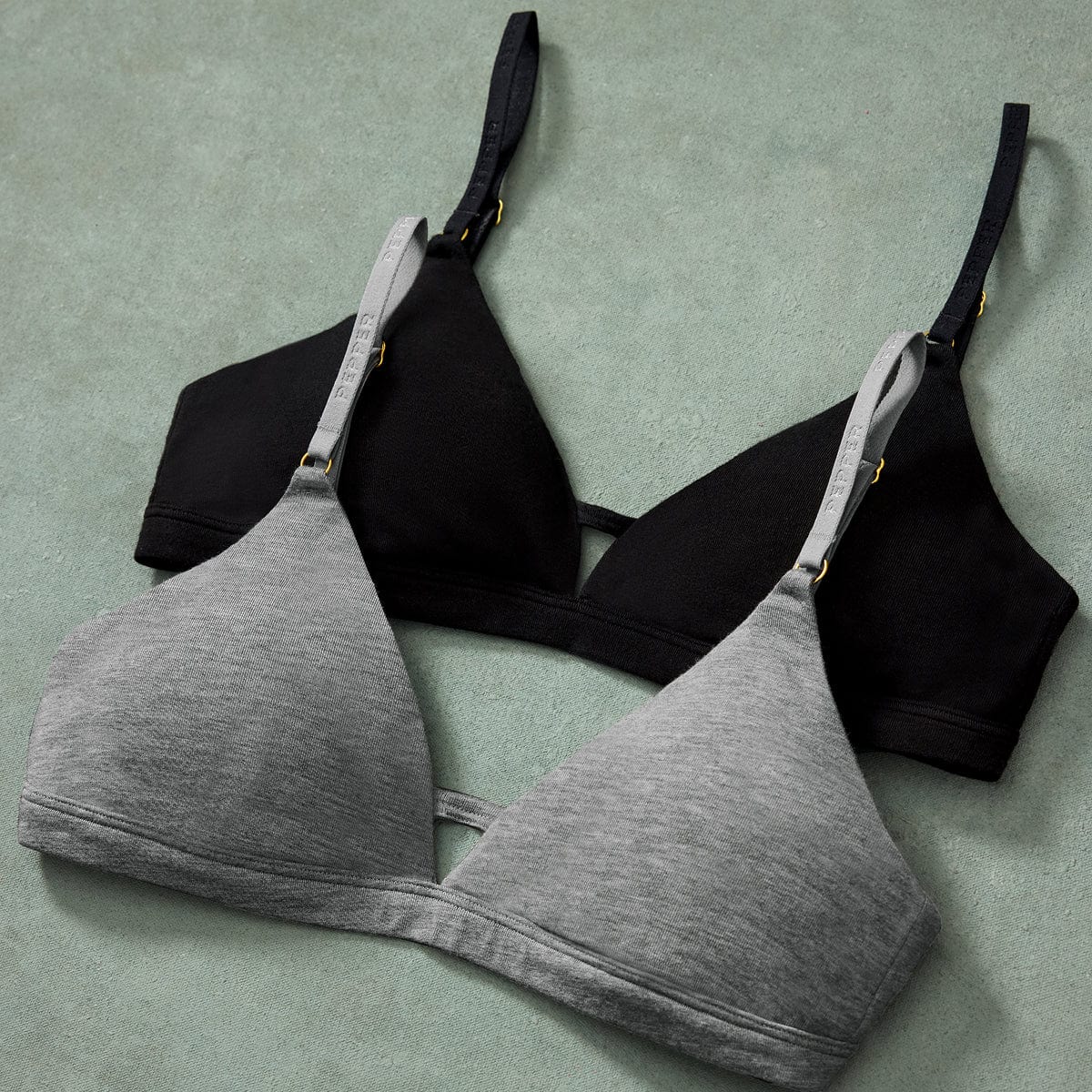 Supima® Cotton Wirefree Bra Black