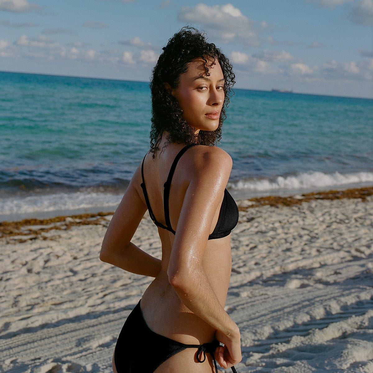 Triangle Bikini Top Black