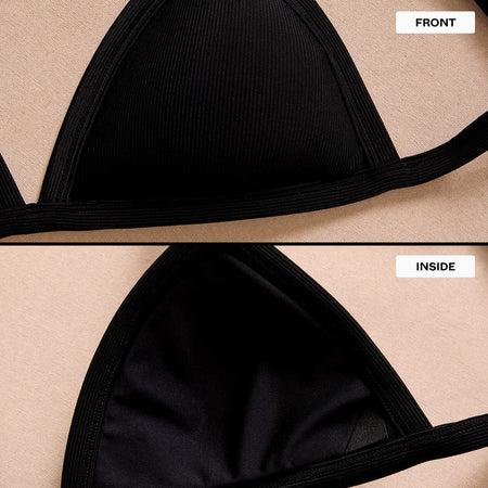 Triangle Bikini Top Black